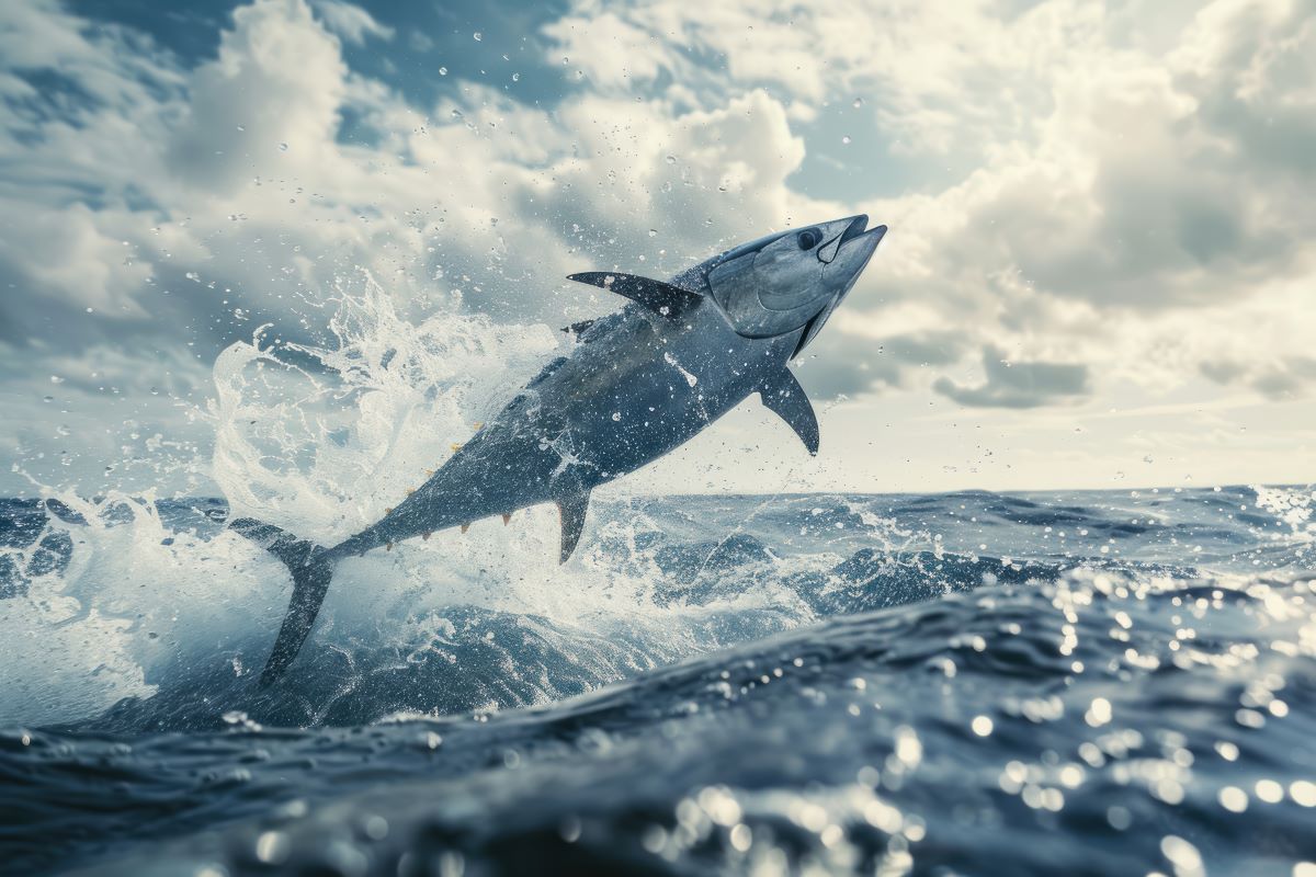 Blåfinnet tun spottet på Øresund